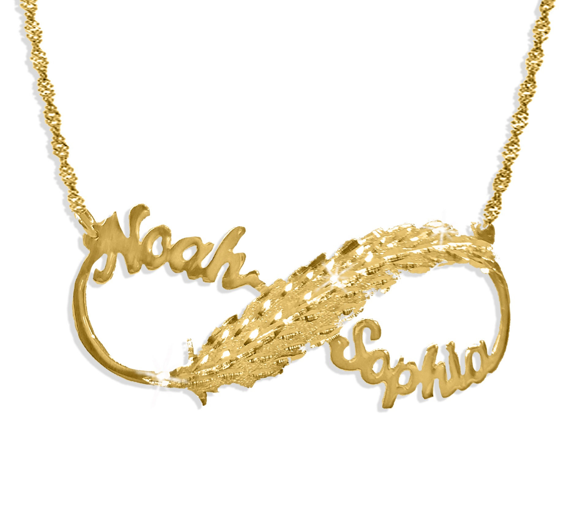 שרשרת עם שם, אינפיניטי בעיצוב אישי, ים קולקשיין, תכשיטים בעיצוב אישי