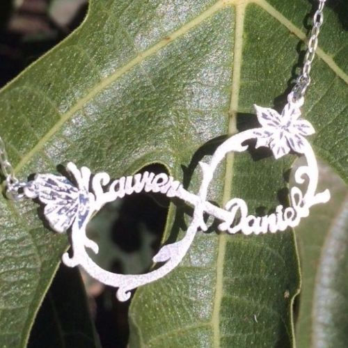 Thumbnail: Personalized Infinity Name Necklace Silver 925