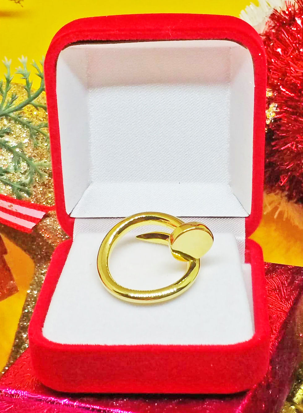 Thumbnail: The Nail Ring in 18K Gold Plated