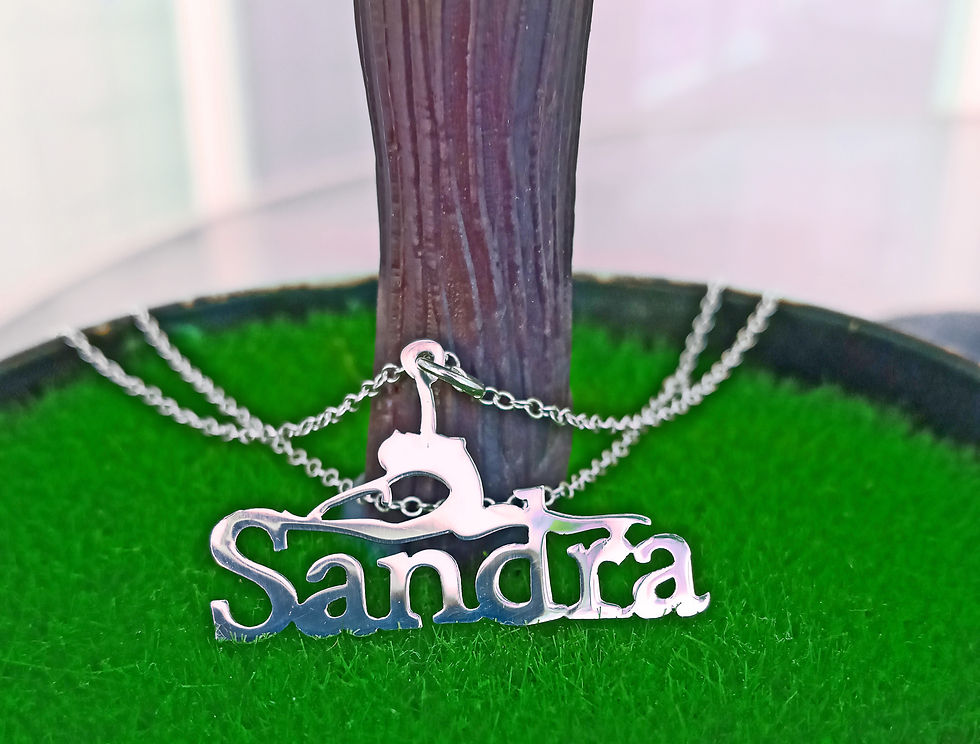 Thumbnail: GIRLS NAME NECKLACE, USA NAME NECKLACE, split necklace,