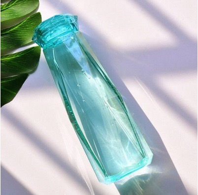 Thumbnail: 16oz Diamond Glass Water Bottle