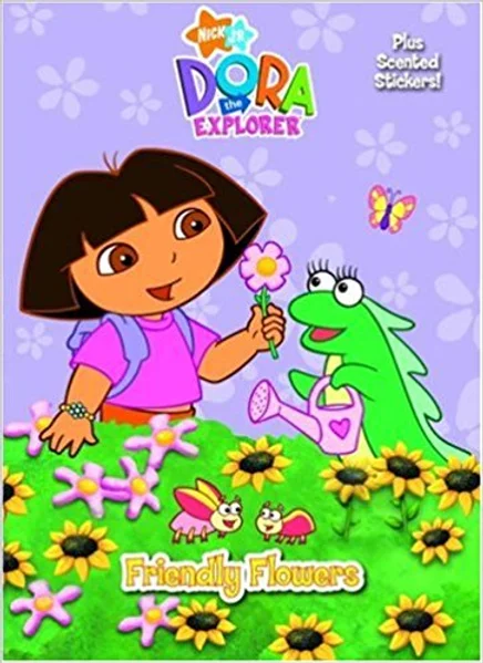Dora The Explorer Friendly Flowers Scented Sticker Coloring Book