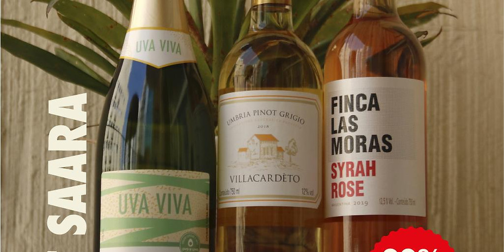 Promoção Saara - 3 garrafas de vinho