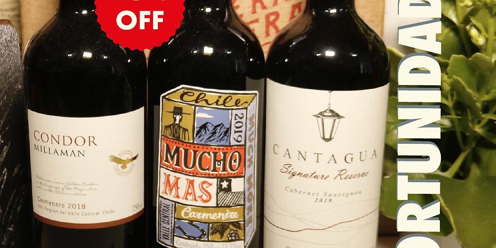 Kit 3 garrafas, 20% off, 02/Junho