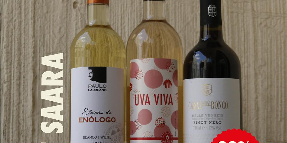 Promoção Saara II - 3 garrafas de vinho