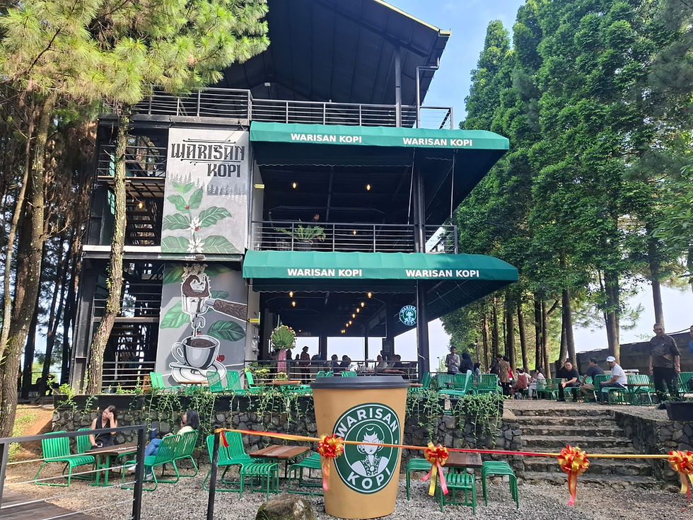 Warisan Kopi Sentul Menyuguhkan Suasana yang Menyatu Dengan Alam 