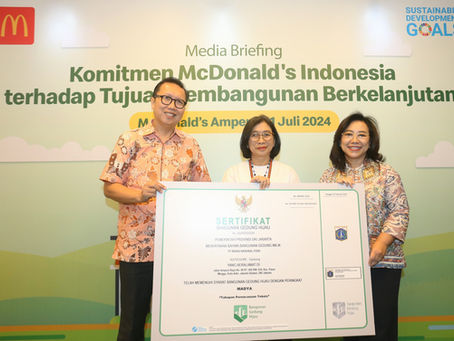Outlet Terbaru McDonald’s Ampera Kantongi Sertifikat Bangunan Gedung Hijau