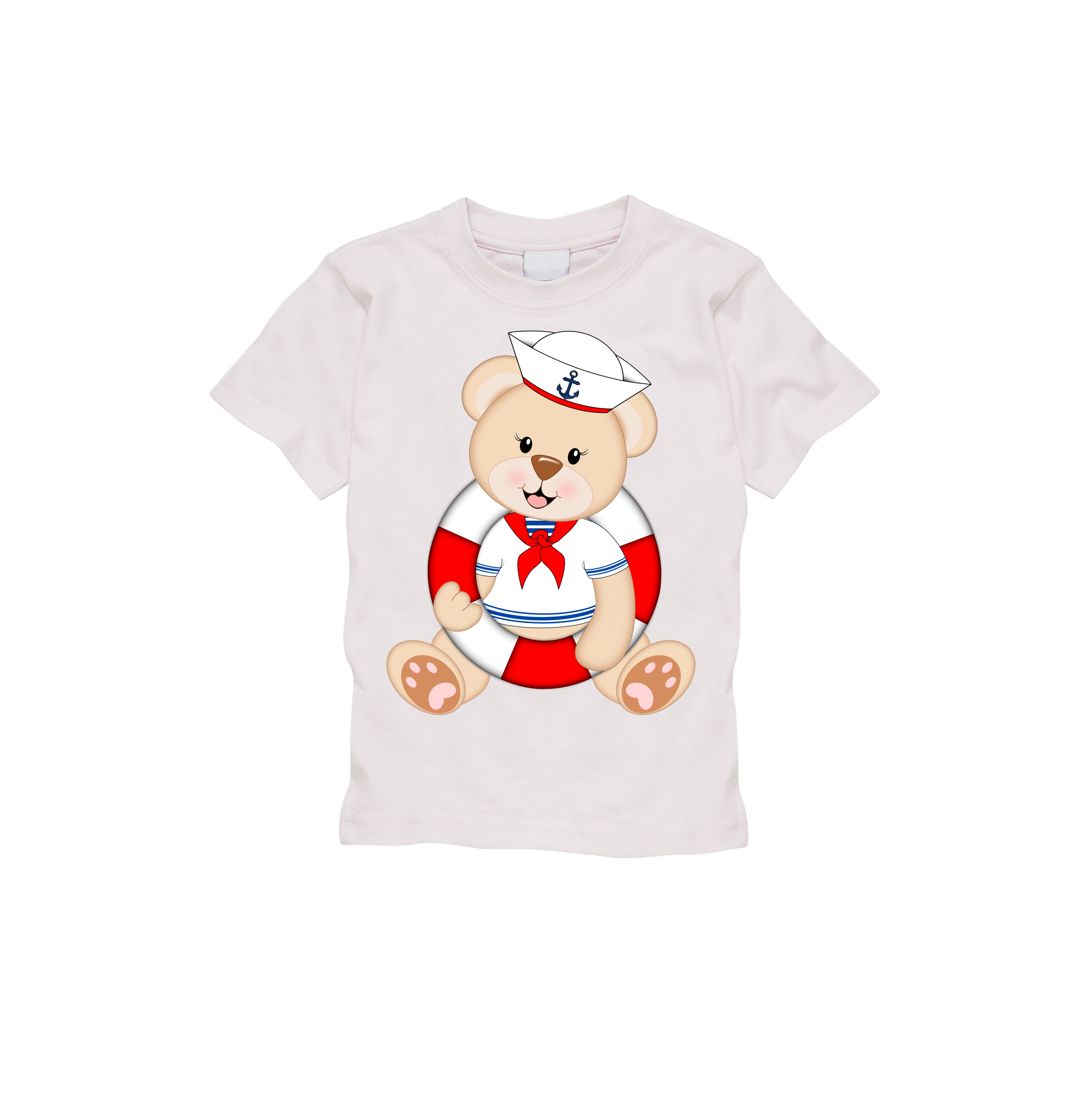 White T-shirt with a bear