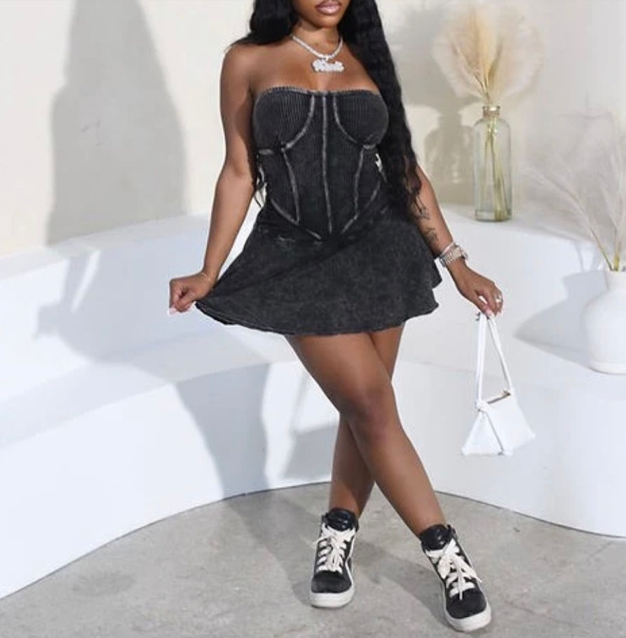 Thumbnail: Corset Flare Dress 