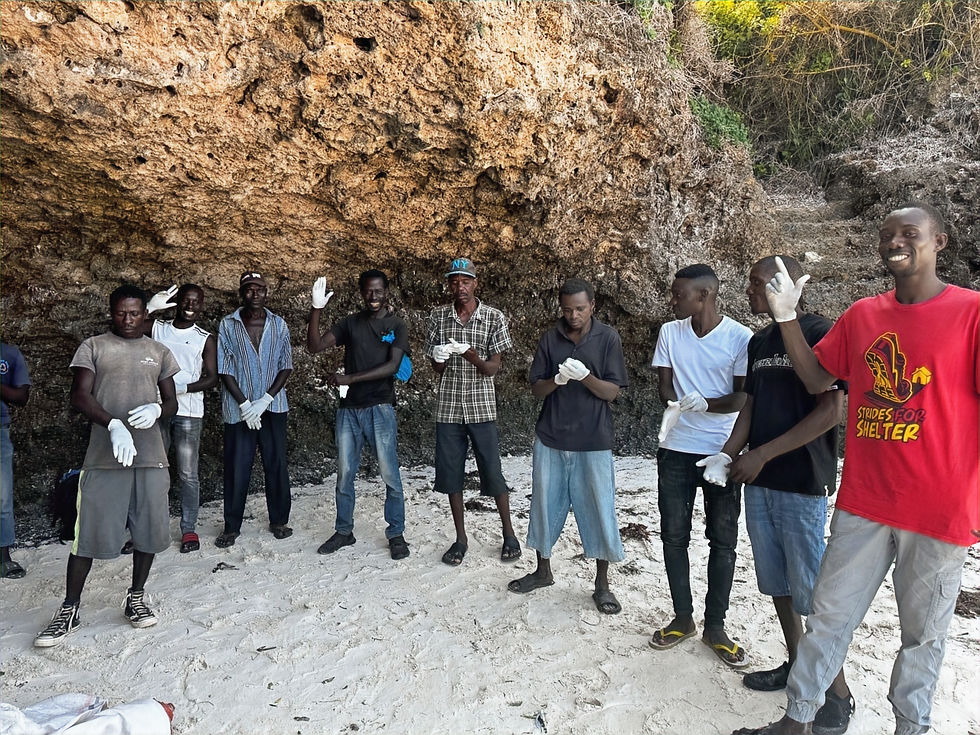 Group of fishermen gathered, discussing sustainable fishing practices.