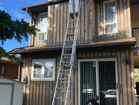 Working at Jackson residence