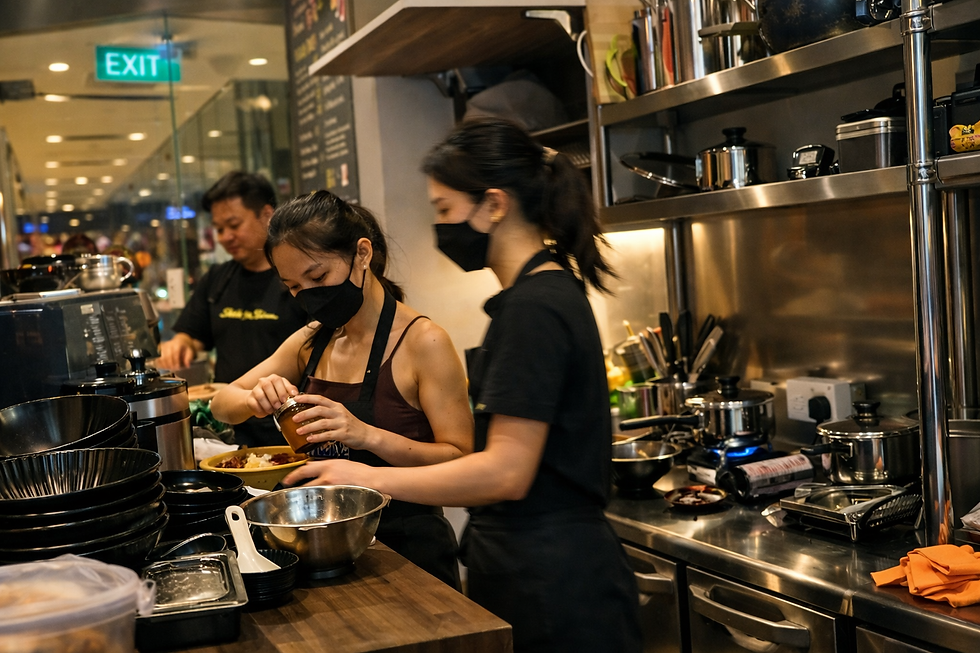busy kitchen