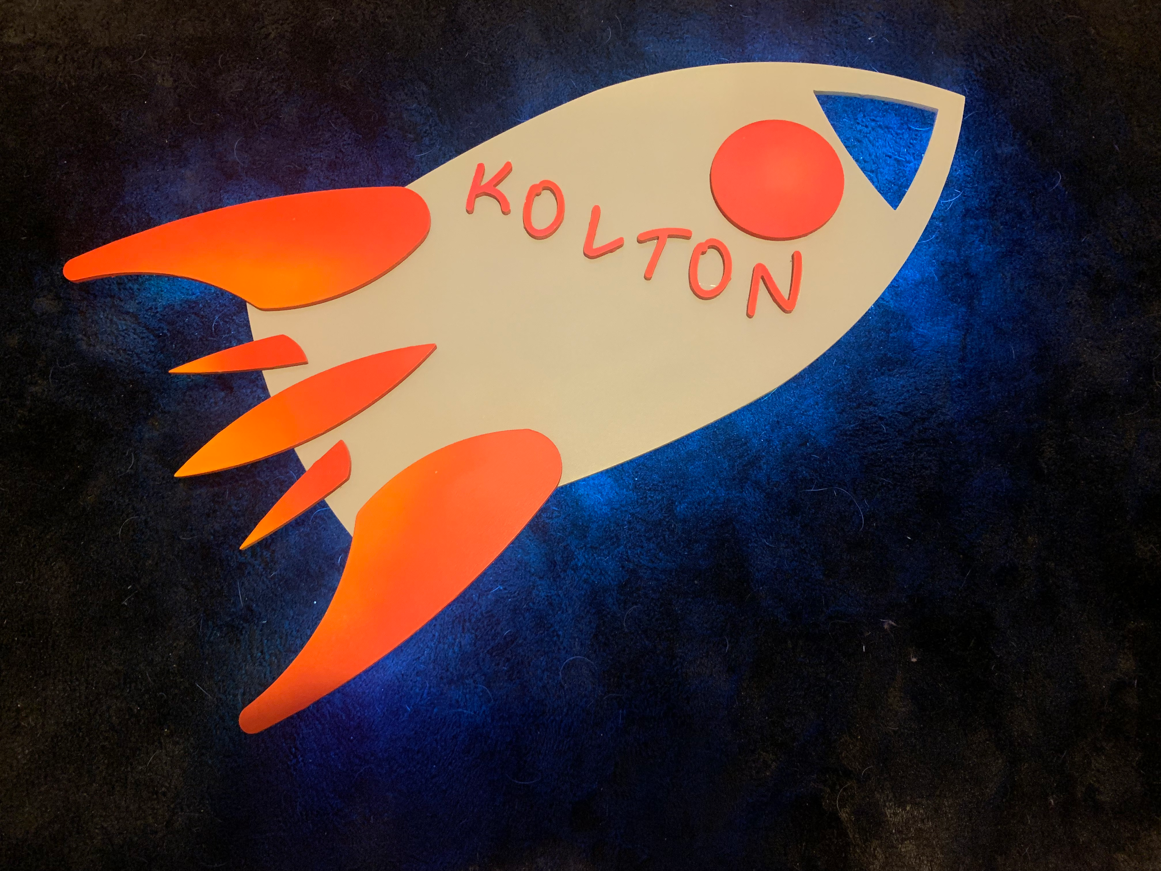 Rocket wall light