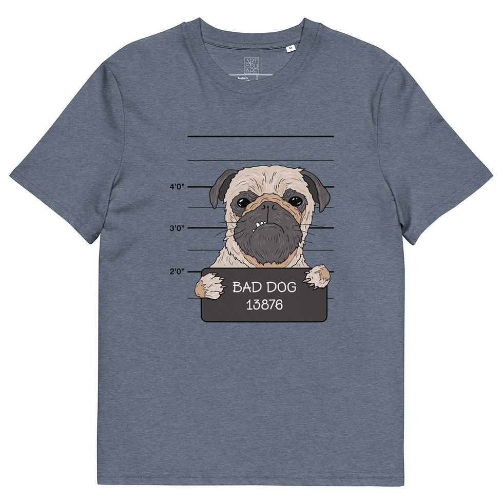 Miniaturbild: Unisex Bio T-Shirt | Hund
