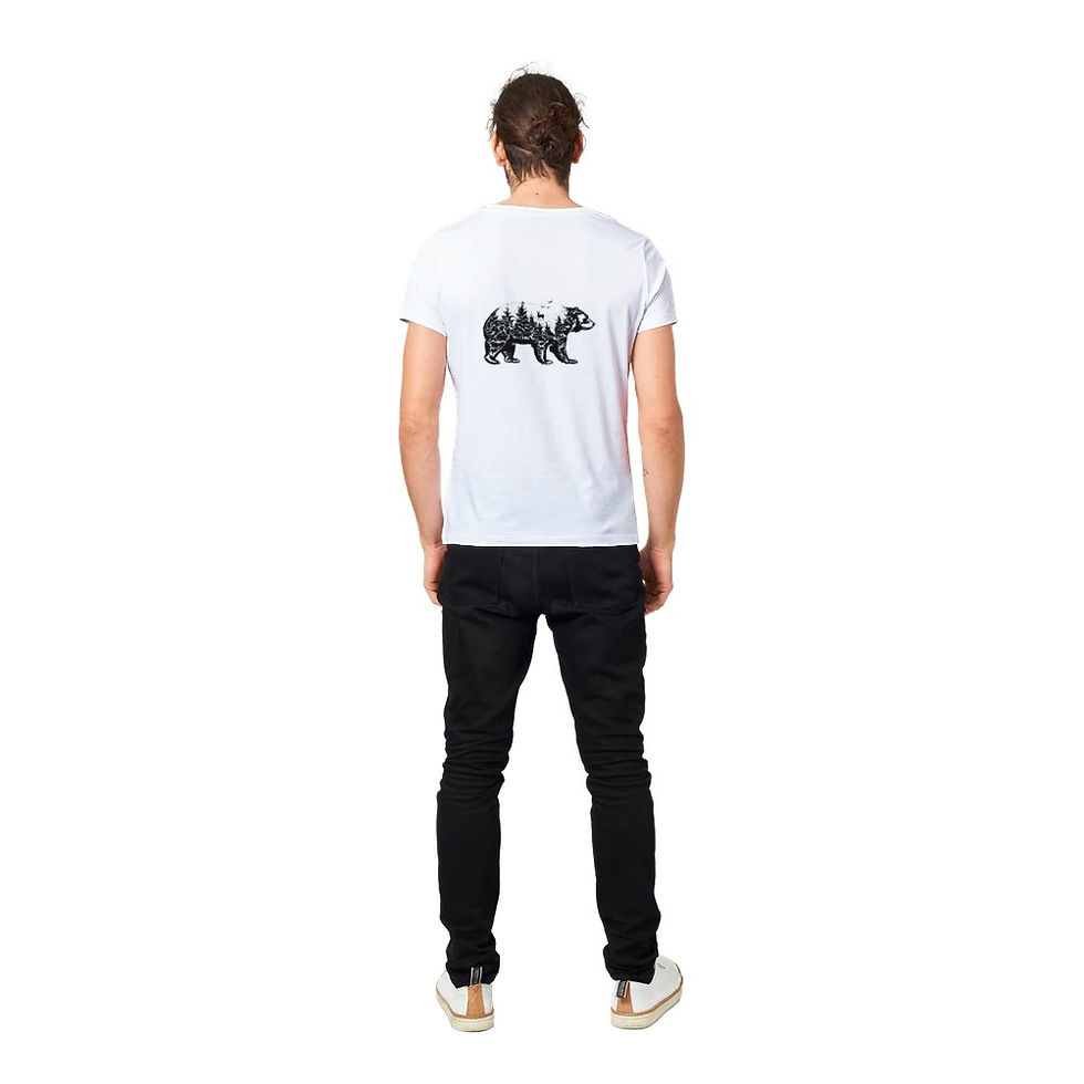 Miniaturbild: tshirt mit bild. wald in Bär form
