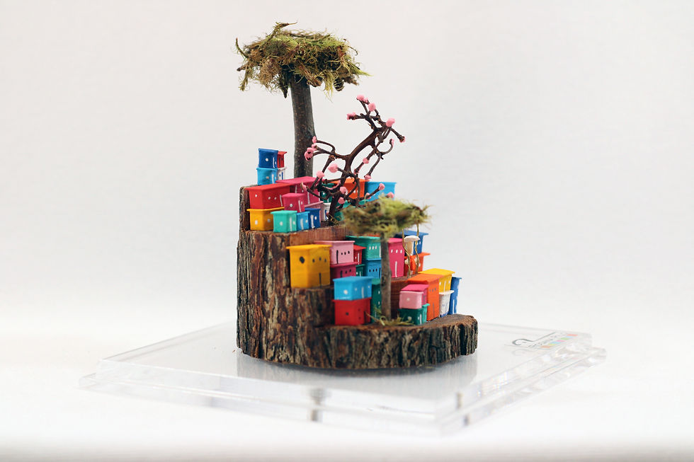 Miniatura: ESC527 | Escultura artesanal sustentável em madeira