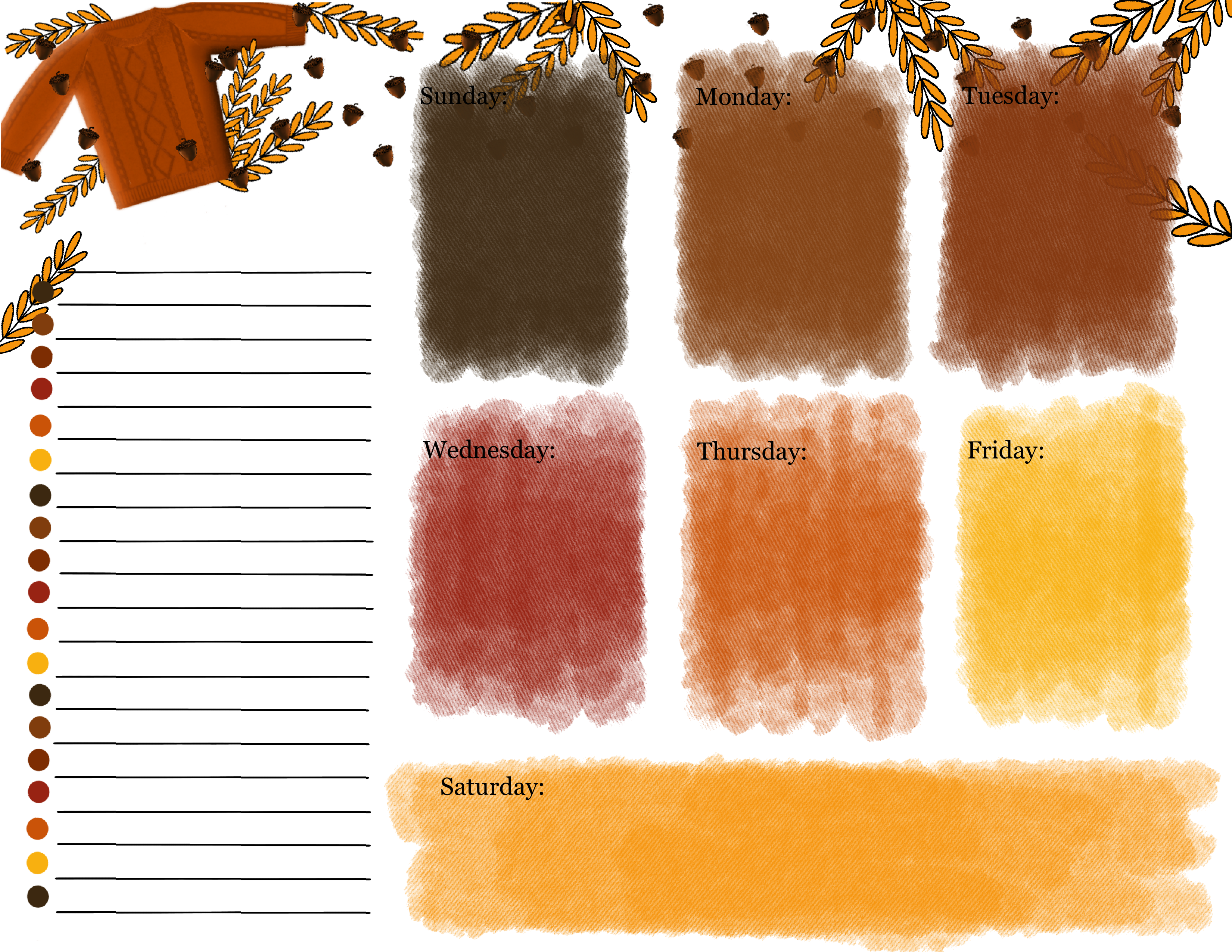 Fall Stationary: Copper Sweater