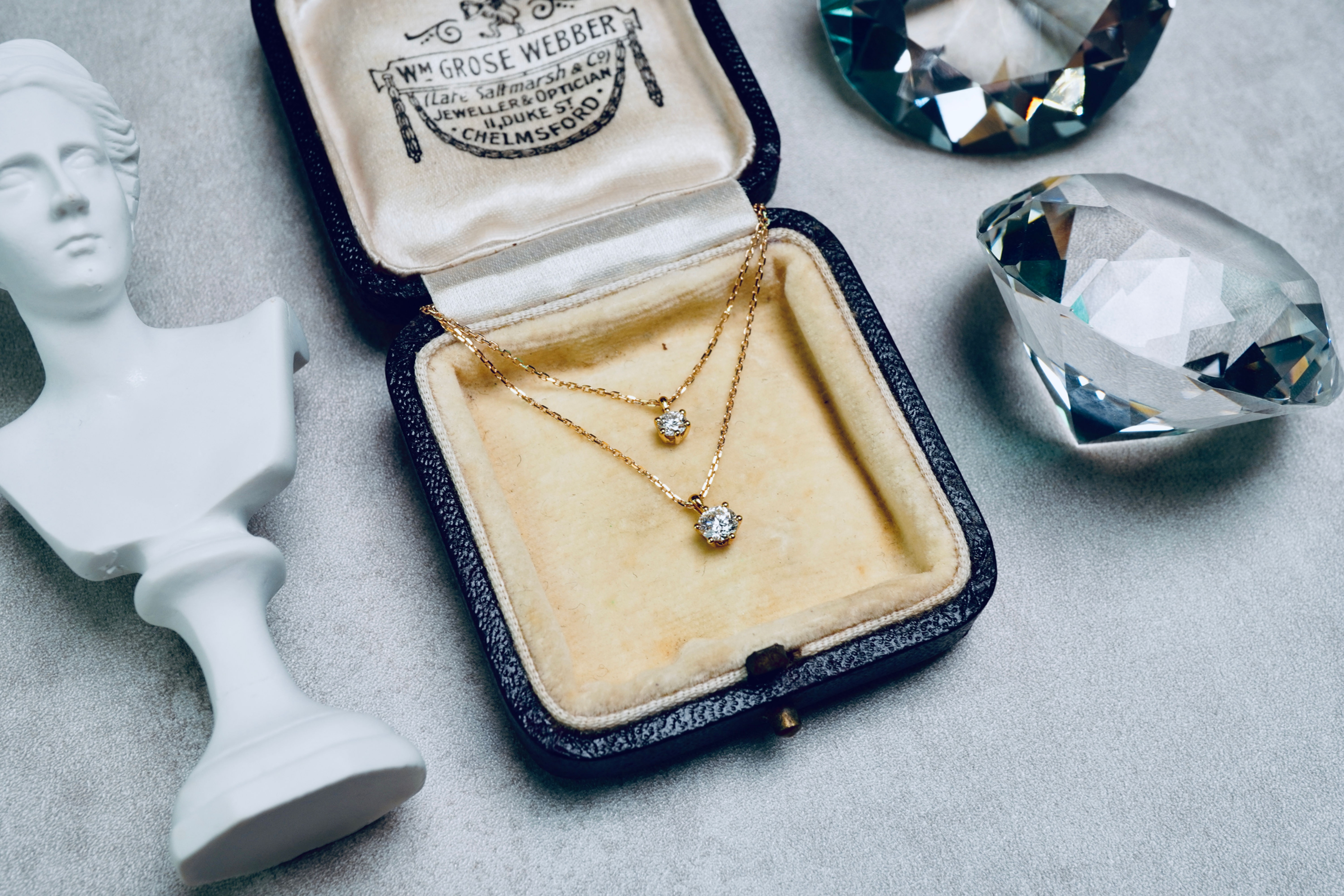 18K 10分 單鑽項鏈