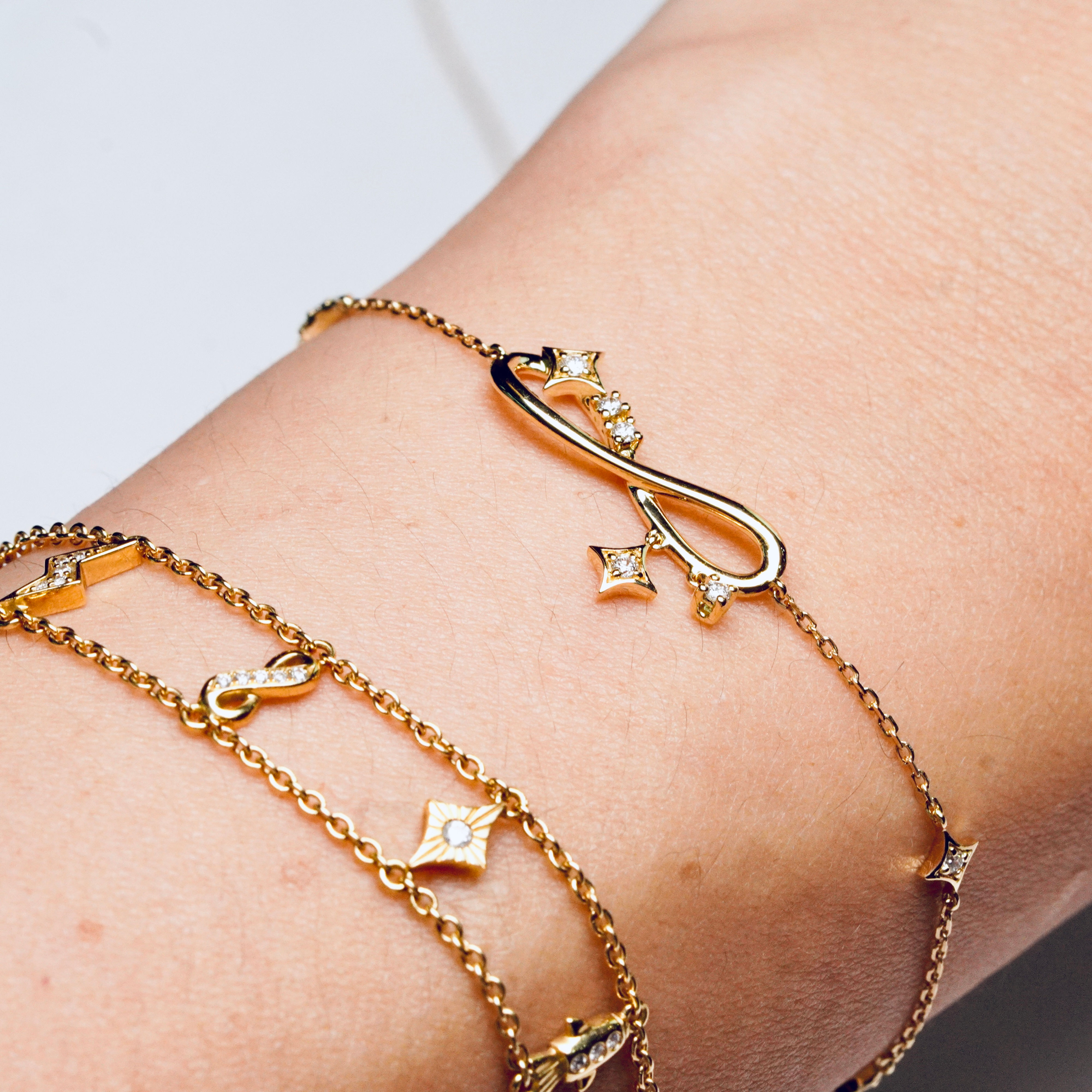 18K 無限鑽石手鍊