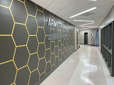 Armstrong Jr. High A building cooridor