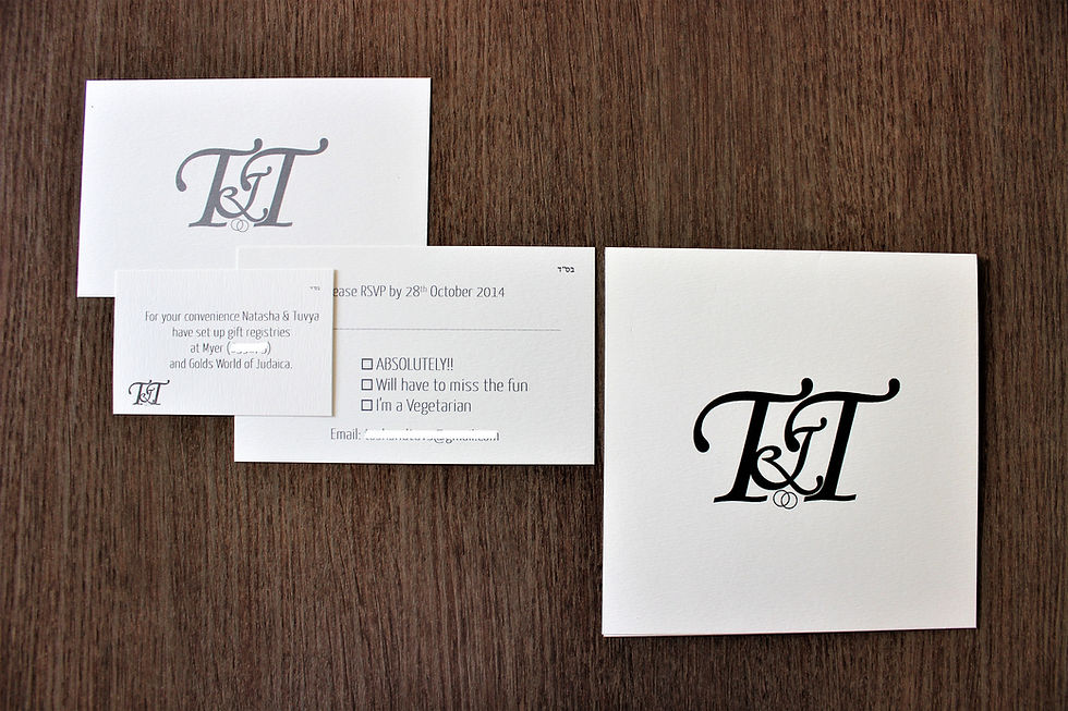 Full Set Wedding Invitation Stationery