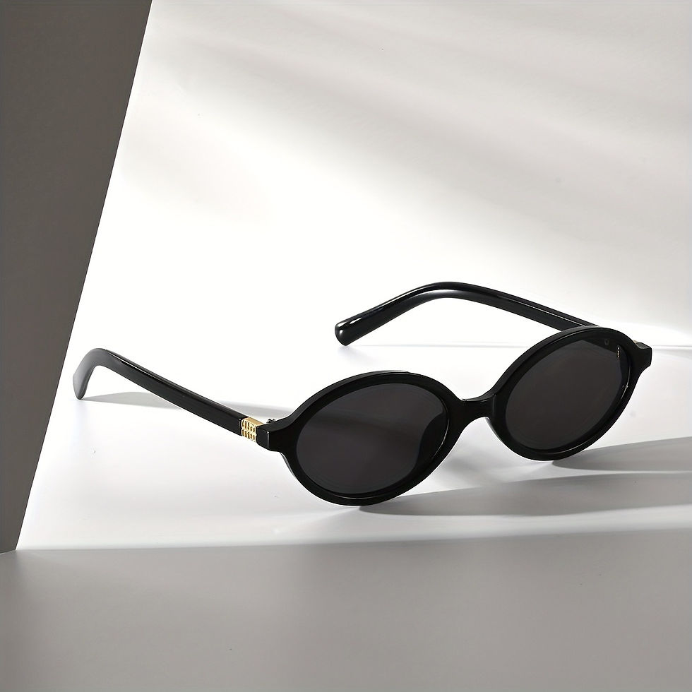 Thumbnail: A Pair of Oval Retro PC Glasses for Men and Women with A Small Face Design/versa