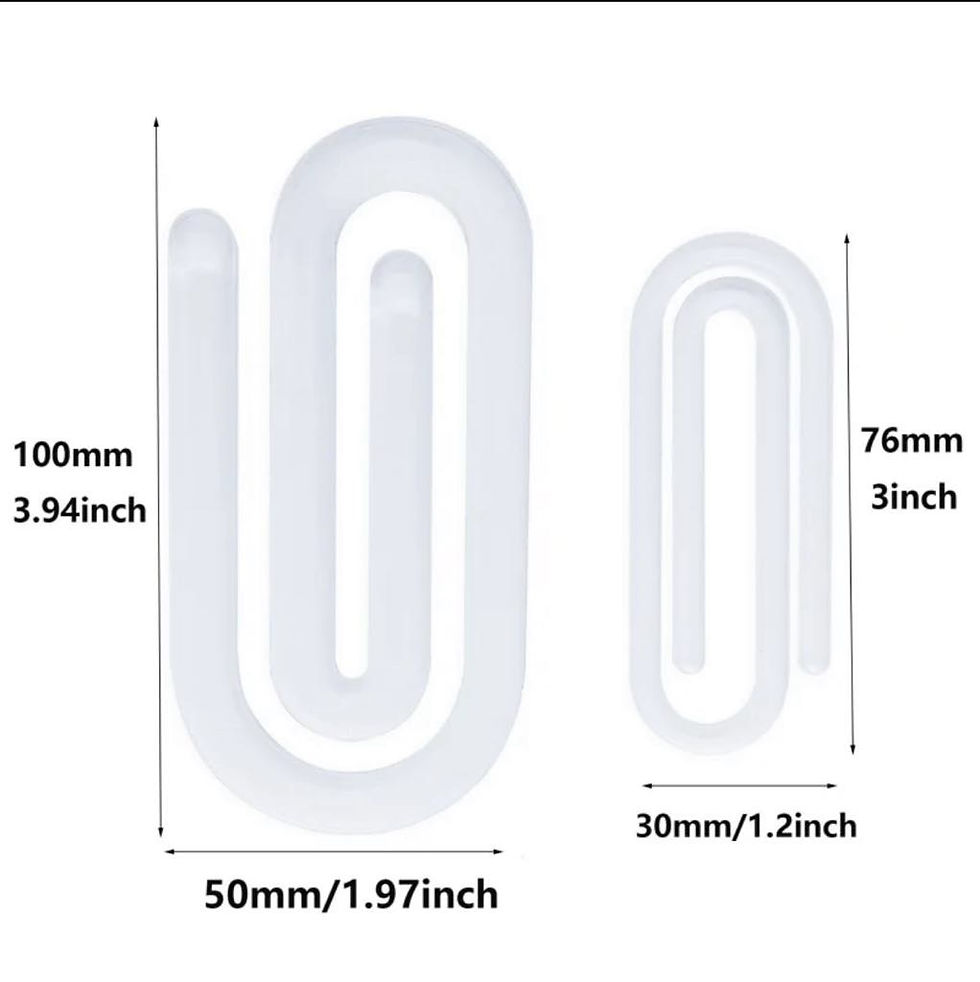 Thumbnail: Acrylic Paper Clip Bookmarks