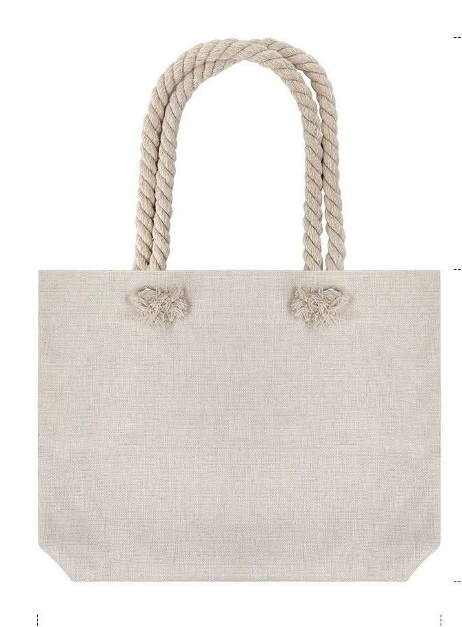 Linen Polyester Tote - Medium