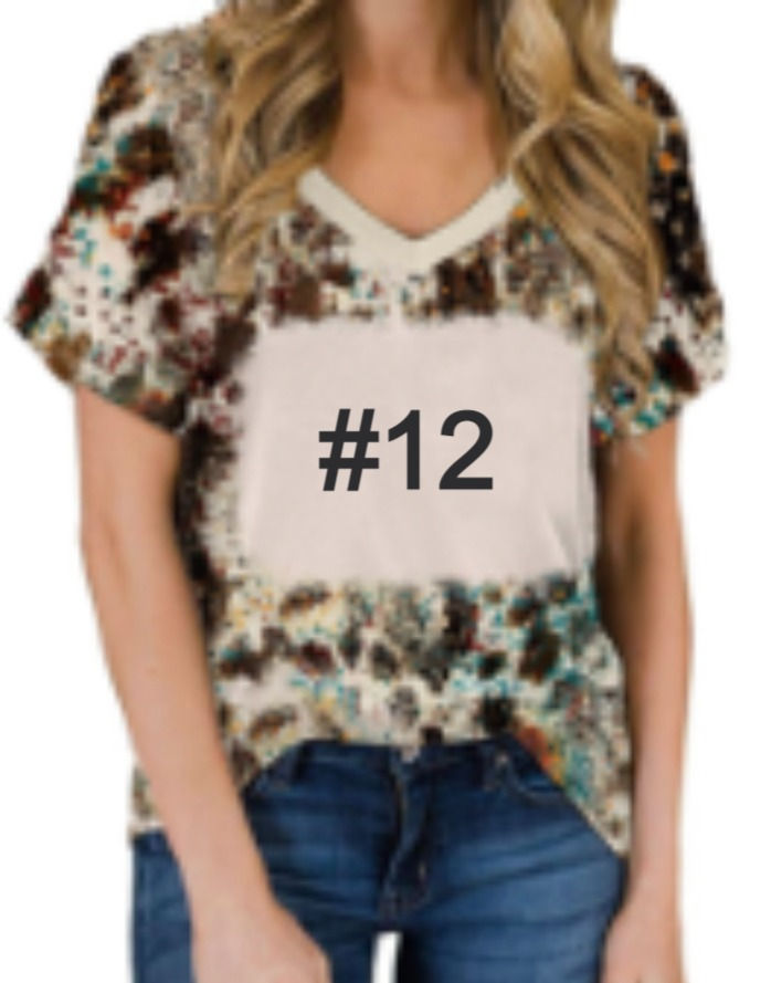 Thumbnail: CLEARANCE-100% Polyester V-Neck Shirts