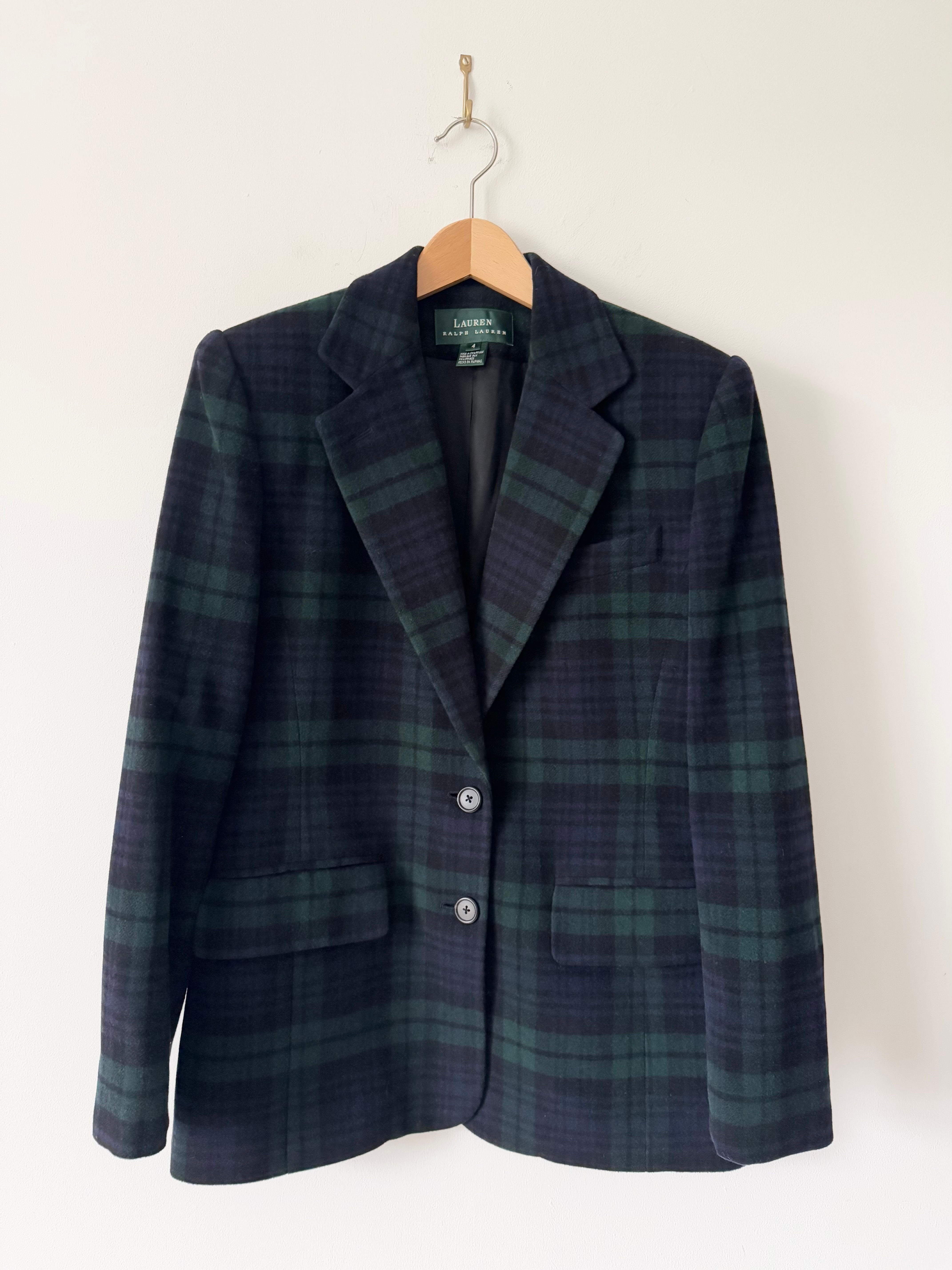 Lauren Ralph Lauren Pre Owned Tartan Blazer