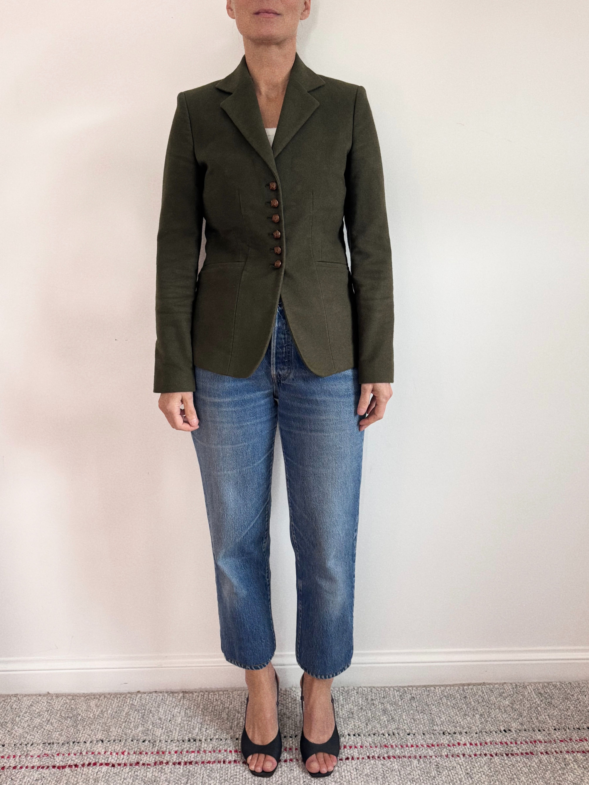 Fitted Moleskin Blazer