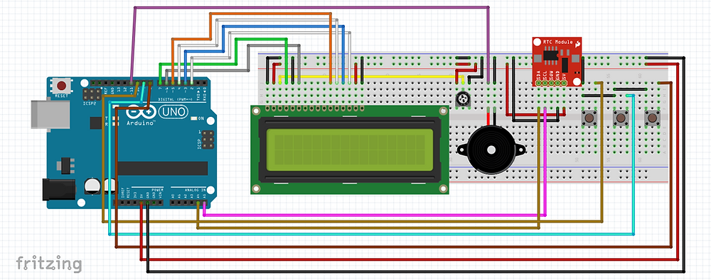 Arduino Alarm Clock using DS1307