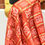 Thumbnail: Orange and gold gajji silk dupatta