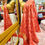 Thumbnail: Orange and gold gajji silk dupatta