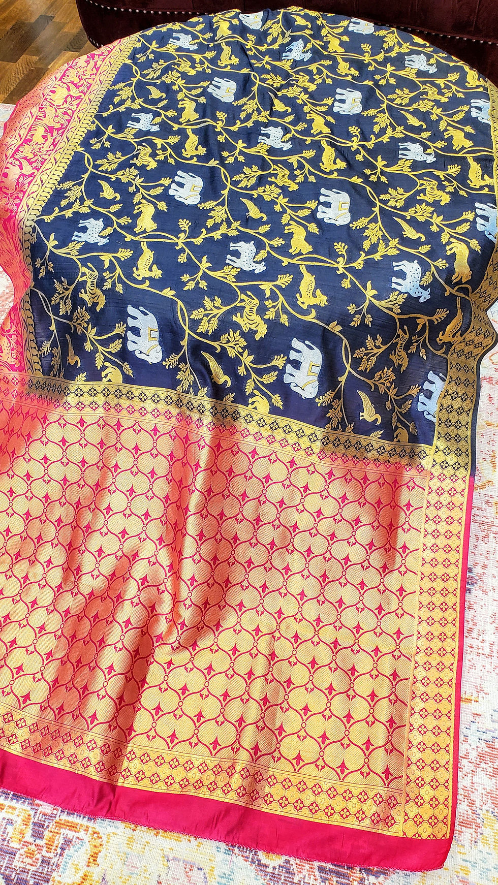Thumbnail: Beautiful tissue silk saree