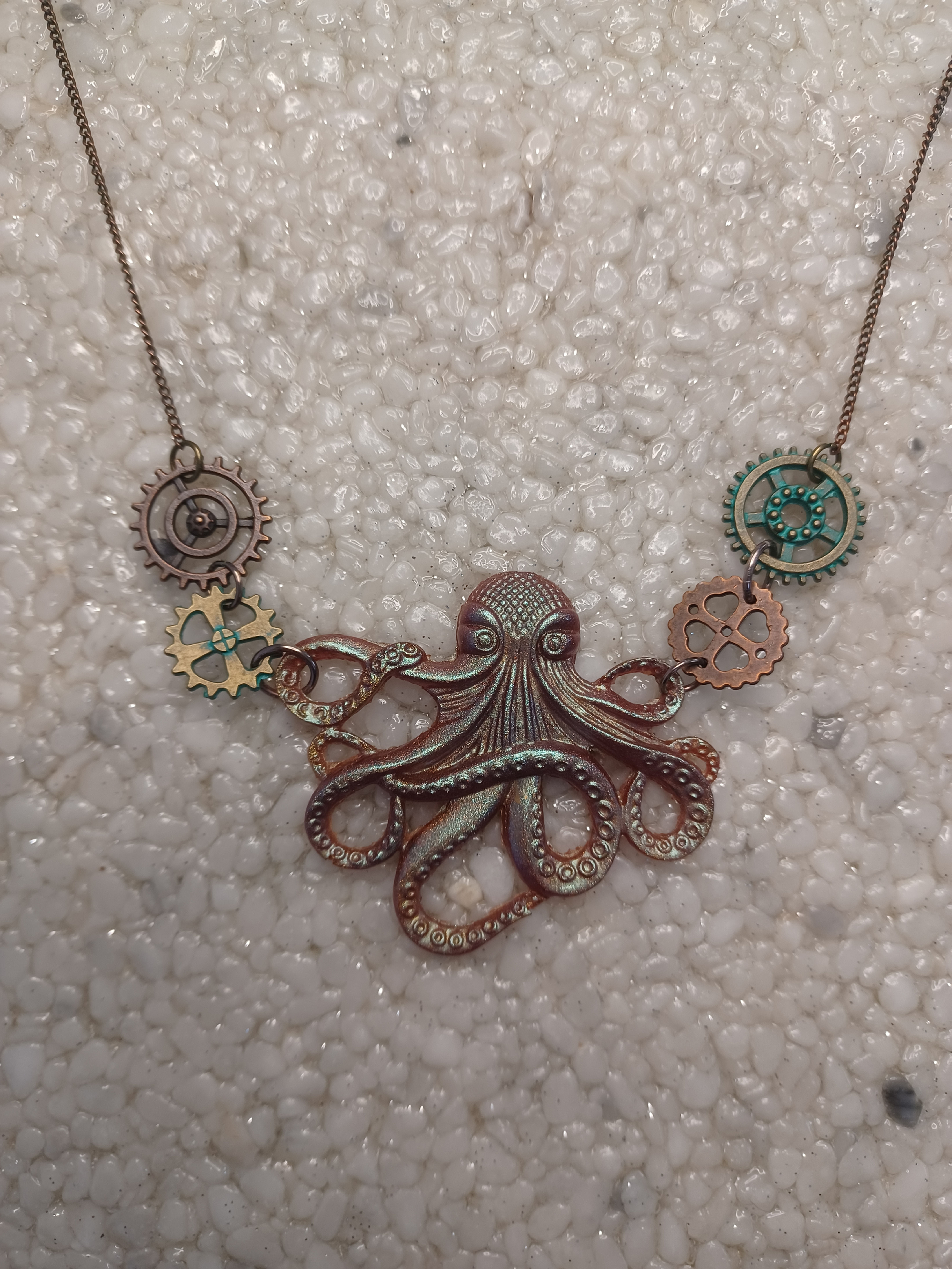 Steampunk Oktopus Kette