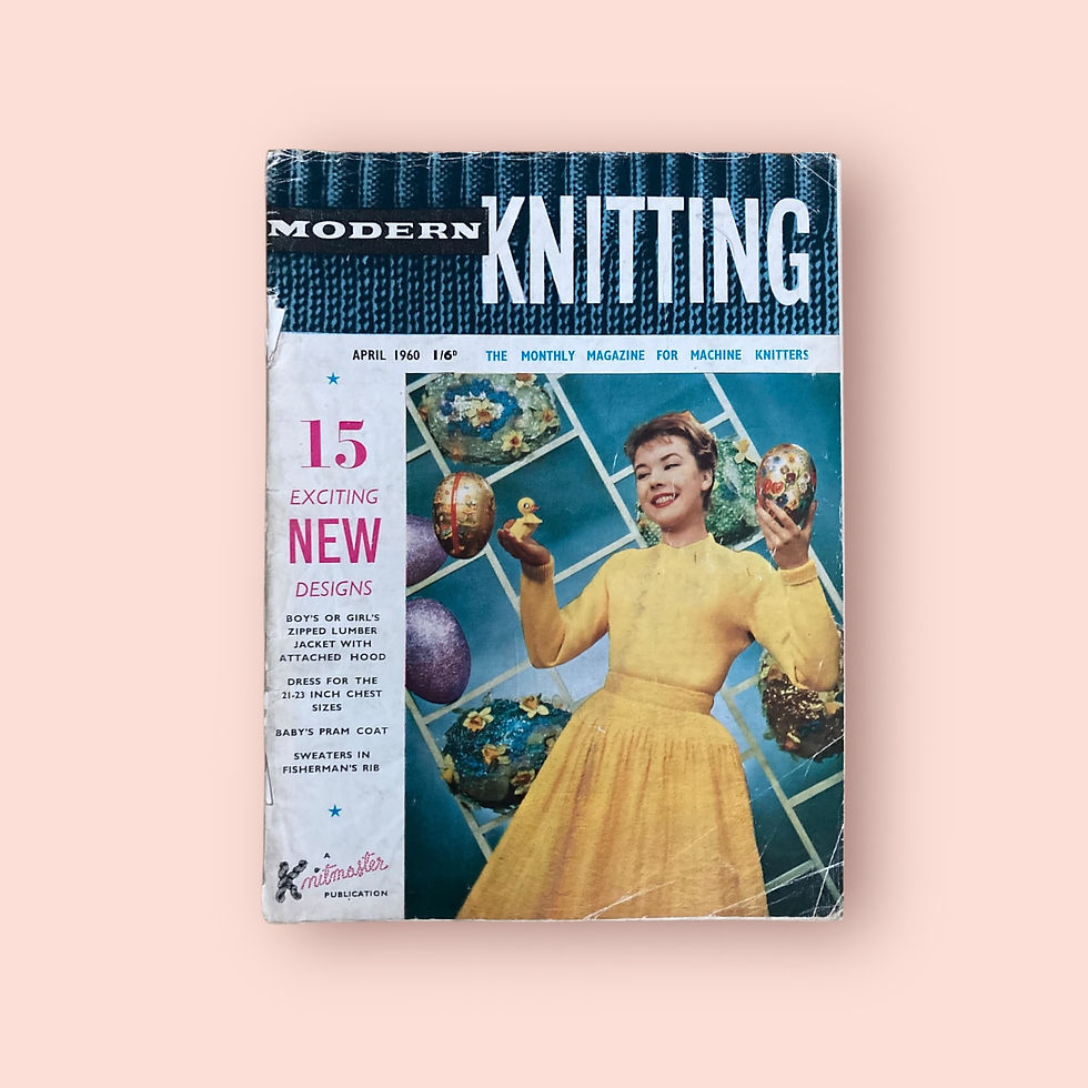 Modern Knitting magazine, April 1960