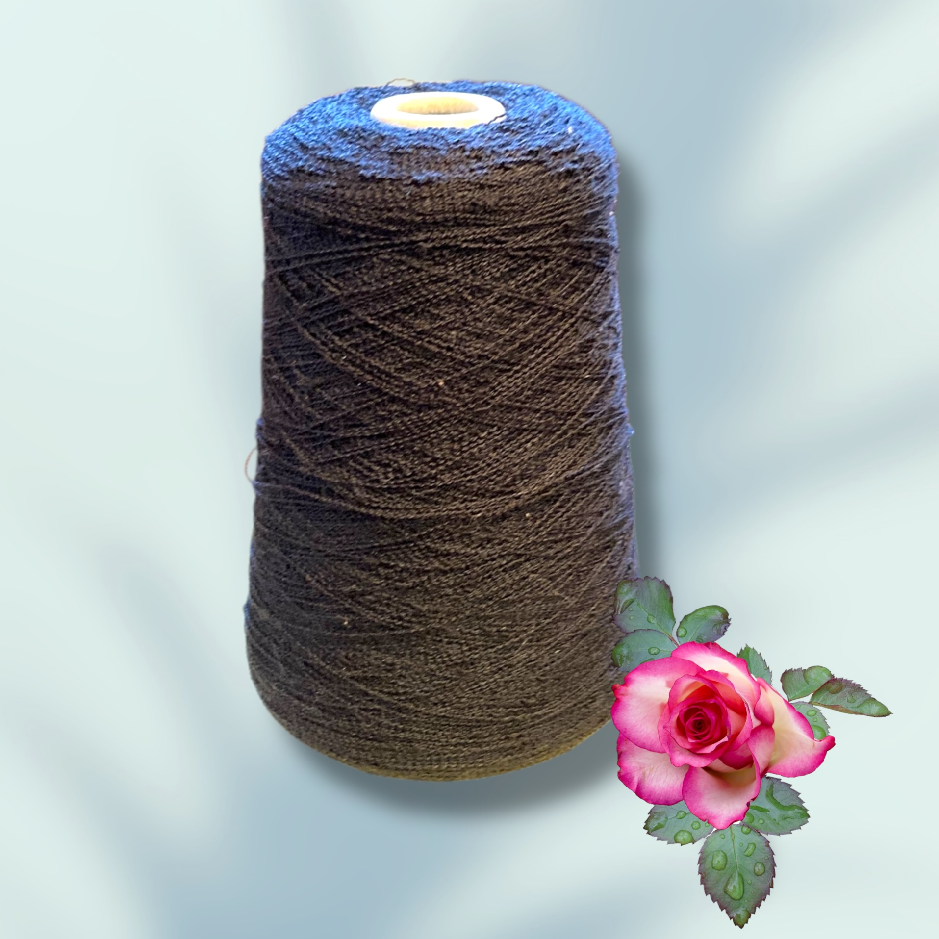 Metro Yarns, aprox.: 400g yarn cone, Colour:Black, Crepe Style