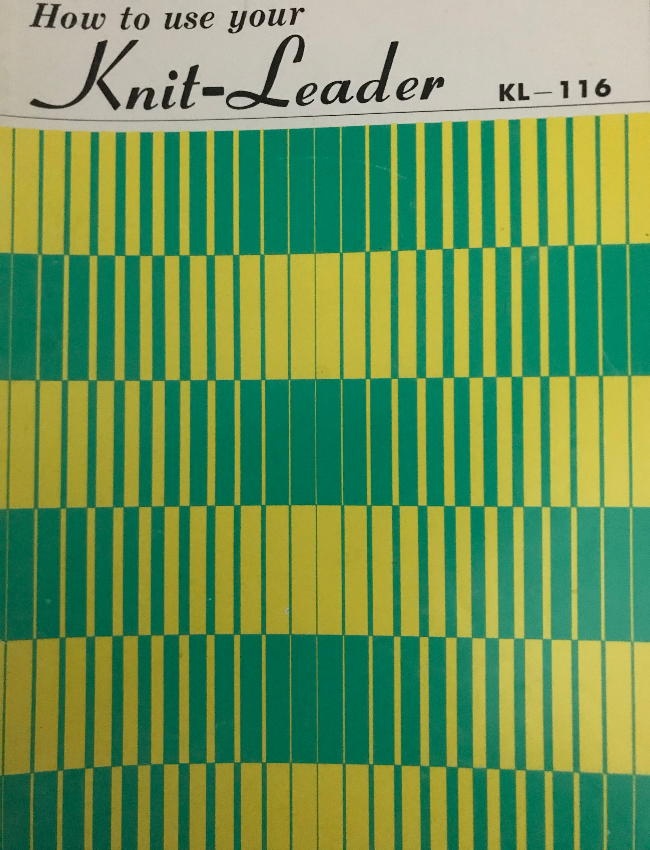 How to use Knit-Leader KL-116