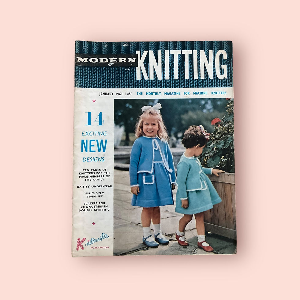 Modern Knitting magazine, January 1961