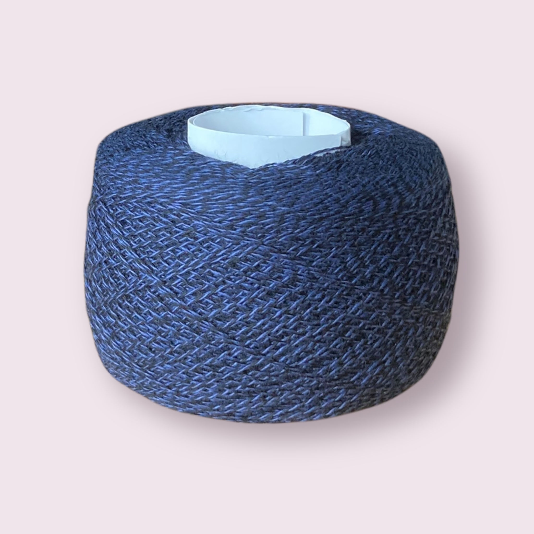 Marble Cotton, 50 g ball, 1ply 2/16, Blue/ Black mix