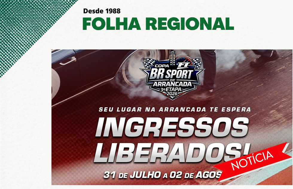 Competição acontece entre sexta-feira (31) e domingo (2), em Nova Santa Rita, reunindo cerca de 200 pilotos e atrações para toda a família.