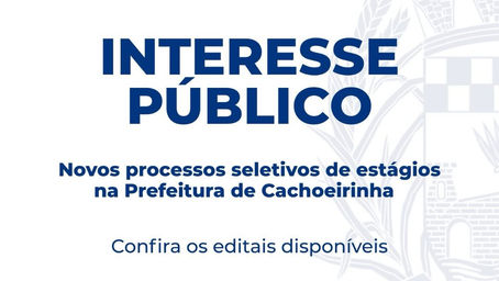 ESTÁGIO: Prefeitura oferece novas vagas em diversos cursos
