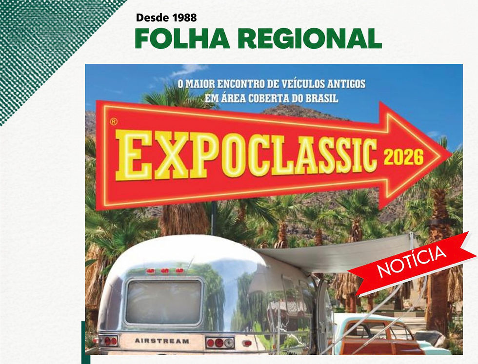 Conjunto raríssimo, símbolo das viagens em família nos Estados Unidos, estará na ilha principal da maior mostra de veículos antigos em área coberta do Brasil, em Novo Hamburgo.