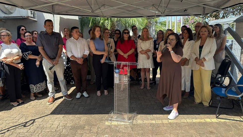 OAB/Gravataí inaugura Banco Vermelho em ato de mobilização pelo enfrentamento à violência contra a mulher