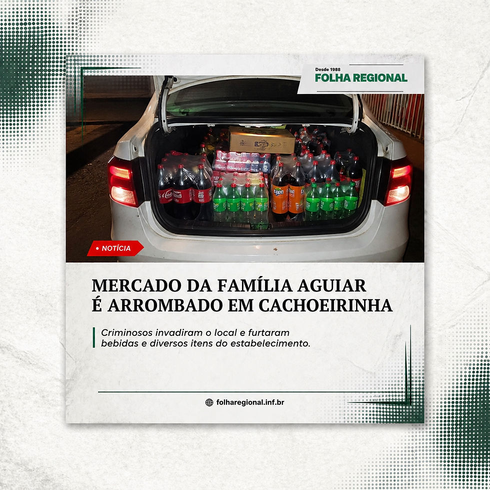 Mercado é arrombando