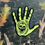 Thumbnail: Glow-In-The-Dark Enamelled Skullhand Pin