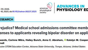 New publication! Progress or prejudice? Medical School admissions committee members exhibit nuanced responses to applicants revealing bipolar disorder on applications