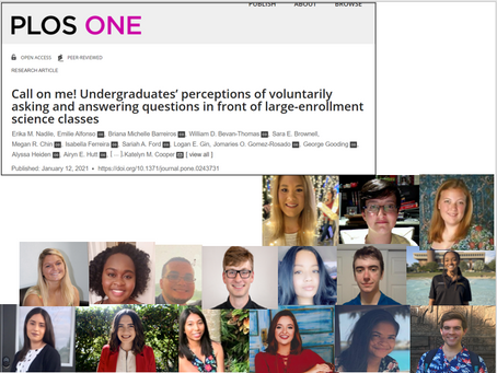New publication: Published from Bio Ed CURE!