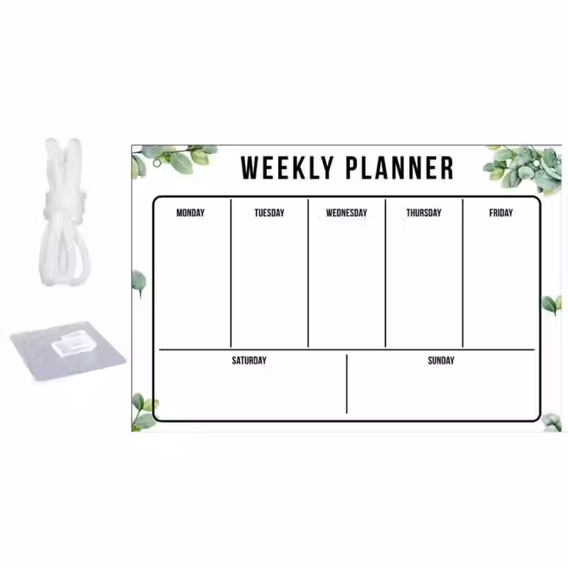 Thumbnail: Acrylic Erasable Weekly Calendar Board